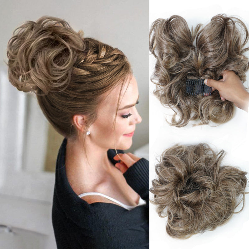 🔥50% OFF🔥Messy Side Comb Clip In Bun Hair Accessory