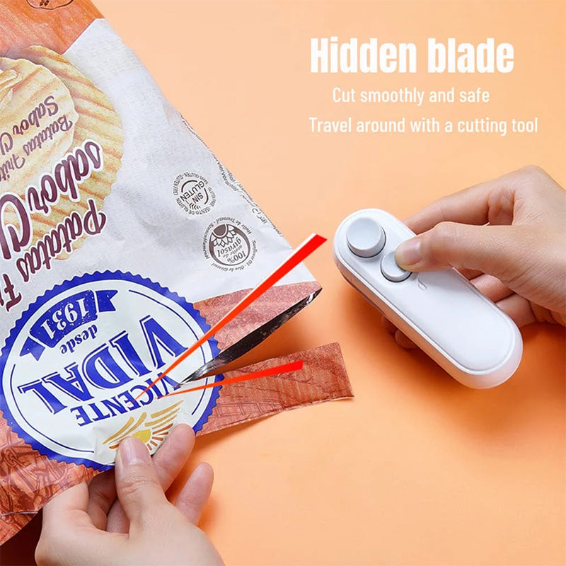 🍟 Mini Bag Sealer – Portable Heat Sealer for Fresh Snacks & Food Storage
