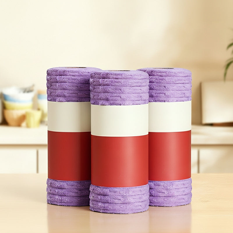 🧽 Reusable Tear-Off Cleaning Cloth Roll – Tear, Wipe, Wash & Reuse