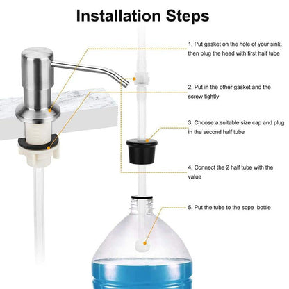 🧴 LIMITED-TIME 50% OFF! ✨ Sink Soap Dispenser Extension Tube Kit – Connects to Bulk Containers, Smooth Pump, Universal Fit 🚰
