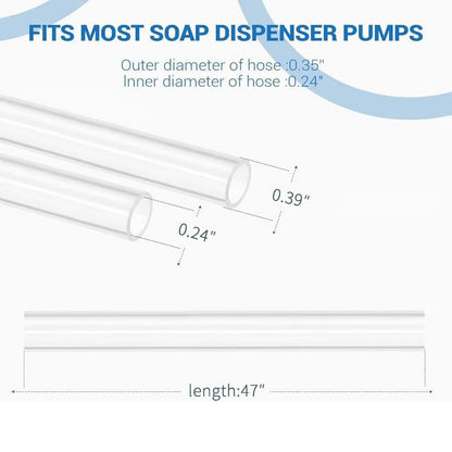 🧴 LIMITED-TIME 50% OFF! ✨ Sink Soap Dispenser Extension Tube Kit – Connects to Bulk Containers, Smooth Pump, Universal Fit 🚰