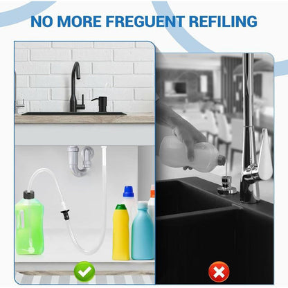 🧴 LIMITED-TIME 50% OFF! ✨ Sink Soap Dispenser Extension Tube Kit – Connects to Bulk Containers, Smooth Pump, Universal Fit 🚰