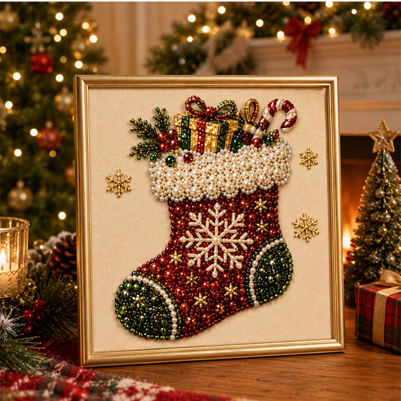 🎨💎Christmas Pearl & Rhinestone Painting Kit