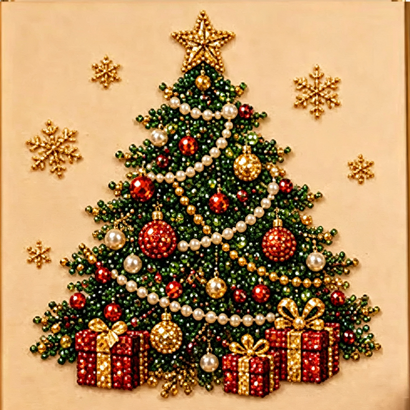 🎨💎Christmas Pearl & Rhinestone Painting Kit