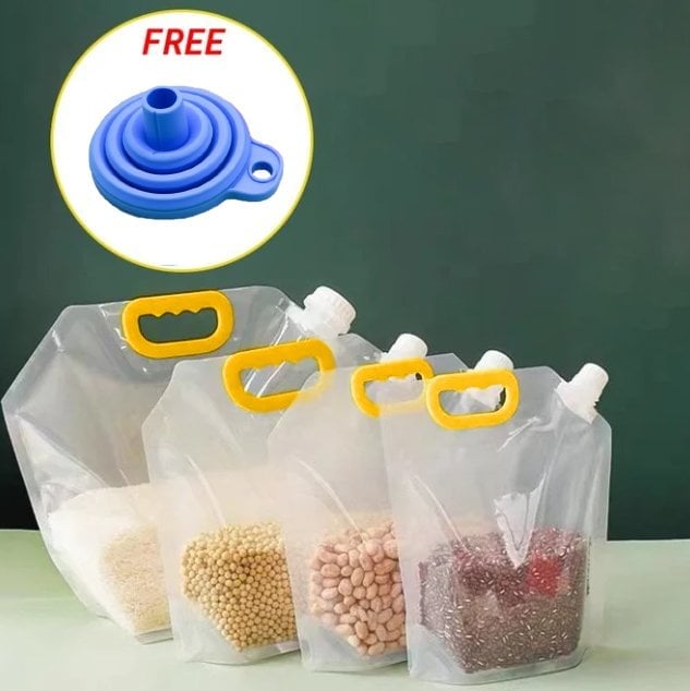 🥫 LIMITED-TIME 50% OFF! 🥣 Large Capacity Cereal Storage Bag – Airtight Seal, Bug-proof, Food Safe ✨