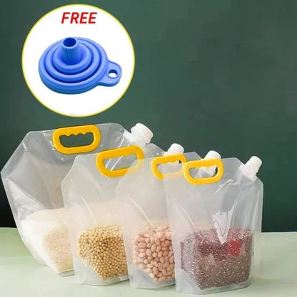 🥫 LIMITED-TIME 50% OFF! 🥣 Large Capacity Cereal Storage Bag – Airtight Seal, Bug-proof, Food Safe ✨
