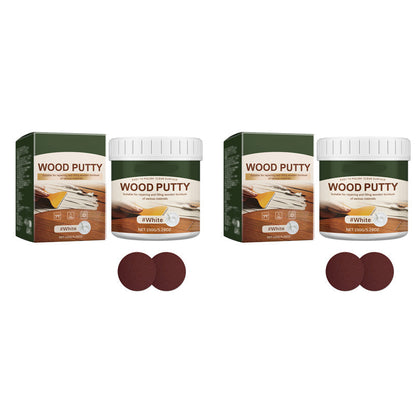 ✨✨Wood Repair Filler Putty – Fills Cracks & Chips, Smooths Surfaces, Blends with Dark Wood
