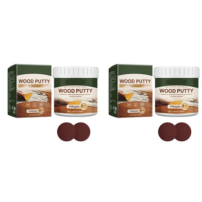 ✨✨Wood Repair Filler Putty – Fills Cracks & Chips, Smooths Surfaces, Blends with Dark Wood