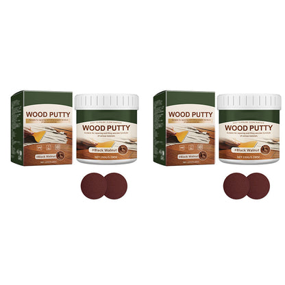✨✨Wood Repair Filler Putty – Fills Cracks & Chips, Smooths Surfaces, Blends with Dark Wood