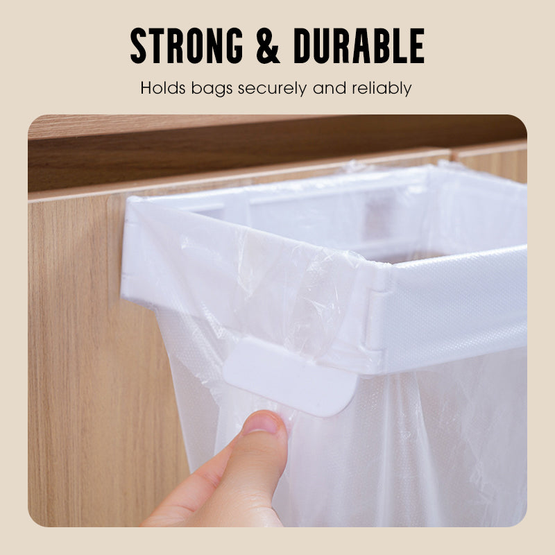 No-Drill Wall-Mounted Folding Trash Bag Holder
