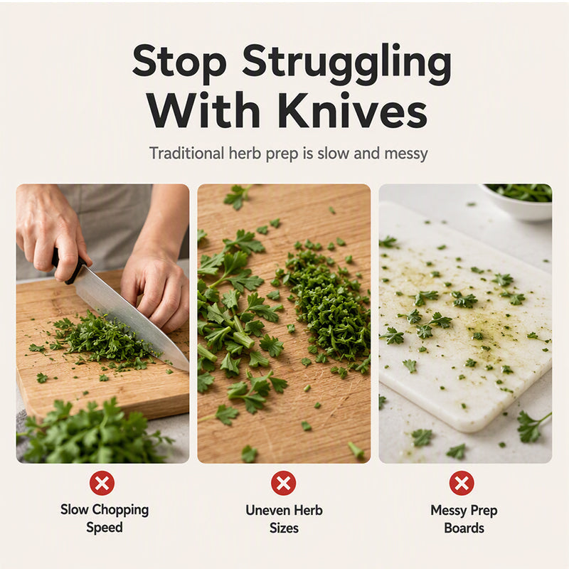 ✂️ 5-Blade Herb Scissors – Fast & Convenient Herb Chopping Tool