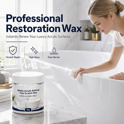 🔥Limited Time:Buy 1 Get 1 Free🔥White Acrylic Bathtub Fine Scratch Repair Wax