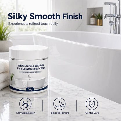 🔥Limited Time:Buy 1 Get 1 Free🔥White Acrylic Bathtub Fine Scratch Repair Wax