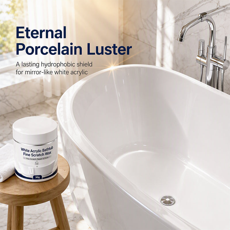 🔥Limited Time:Buy 1 Get 1 Free🔥White Acrylic Bathtub Fine Scratch Repair Wax