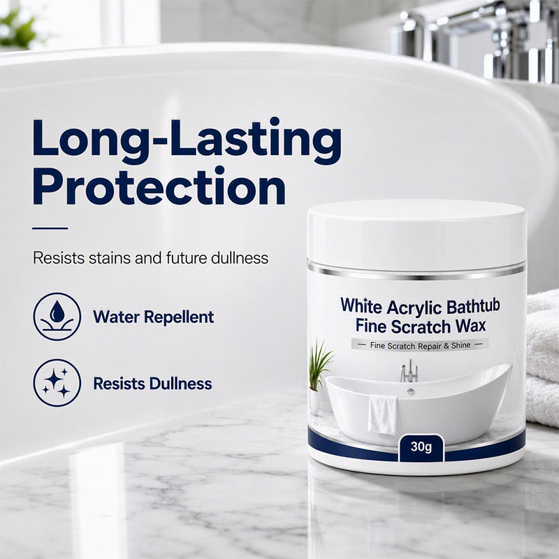 🔥Limited Time:Buy 1 Get 1 Free🔥White Acrylic Bathtub Fine Scratch Repair Wax