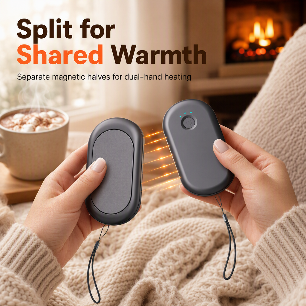 ⏳Time-Limited Special⏰Magnetic Split 2-in-1 Rechargeable Hand Warmer Mini Portable USB Electric Hand Warmer