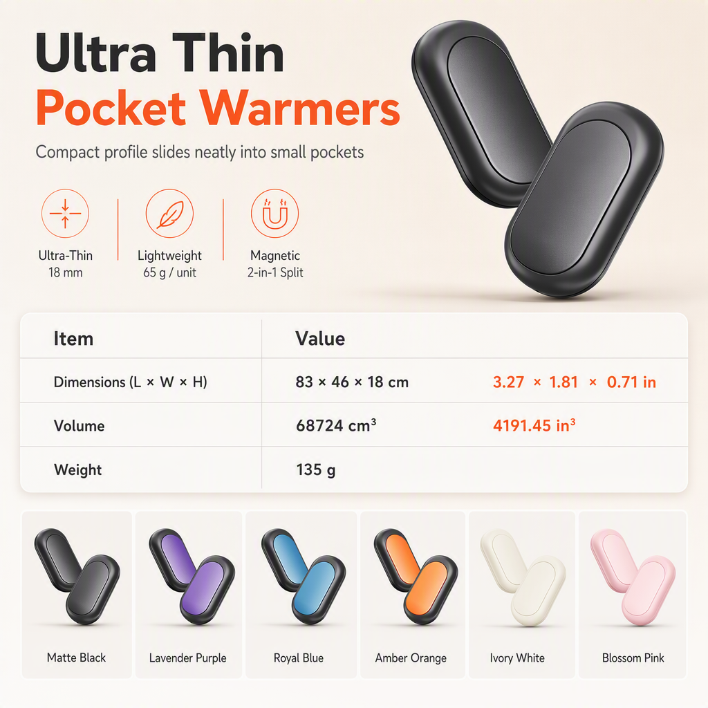 ⏳Time-Limited Special⏰Magnetic Split 2-in-1 Rechargeable Hand Warmer Mini Portable USB Electric Hand Warmer