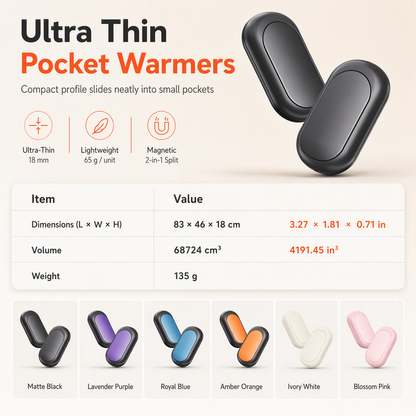 ⏳Time-Limited Special⏰Magnetic Split 2-in-1 Rechargeable Hand Warmer Mini Portable USB Electric Hand Warmer