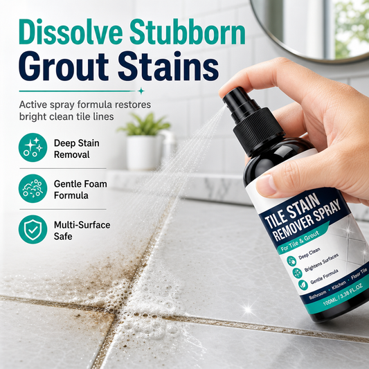 🧼Buy 2, Get 1 Free!!🎯 Grout Cleaning Spray – Easy maintenance for tile grout and stains in damp areas