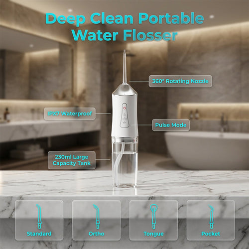 Portable Cordless Water Flosser for Teeth