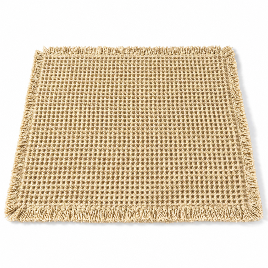 📢📢40% OFF !! ⏰Non Slip Water Absorbent Waffle Weave Bathroom Mat Solid Color Entrance Doormat