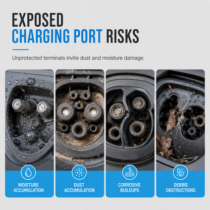 🔋 EV Charging Port Cover – Silicone Dustproof Protector for Electric Vehicles