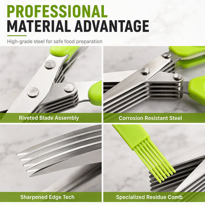 Multi-Layer Stainless Steel Kitchen Scissors