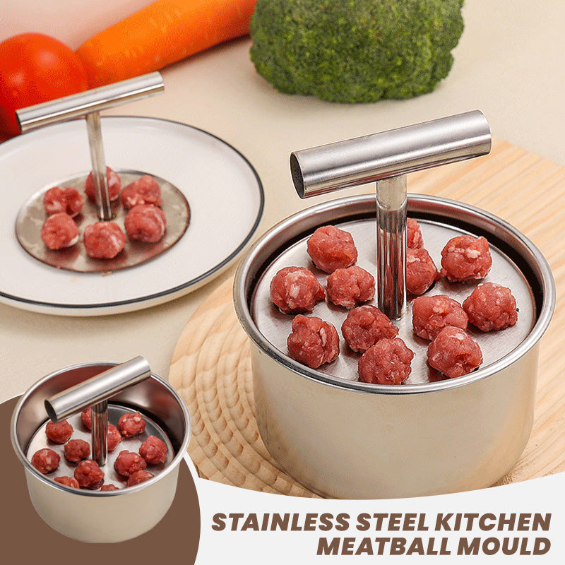 stainless steel meatball maker with holes for quick diy meatballs landing 05
