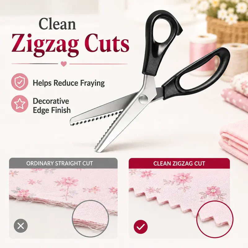 stainless steel zig zag scissors with serrated teeth perfect for diy crafts %E2%9C%82%EF%B8%8F landing 05