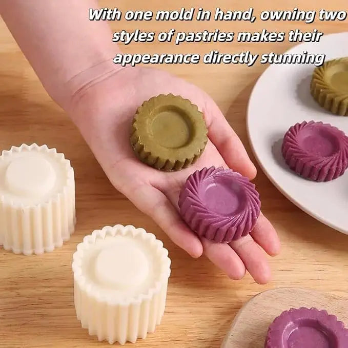 sunflower patterned round hand press mooncake mold french style lace pastry mold %F0%9F%8D%AA landing 06