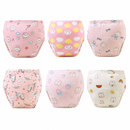 🧸 Toddler Training Undies – Soft, Leak-Proof, Fun Characters, 6-Pack