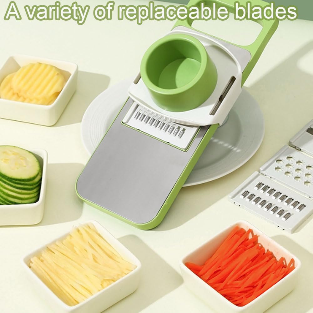 the perfect kitchen gift 5 in 1 vegetable cutter cheese grater with safety features stainless steel%E2%9C%A8 landing 05