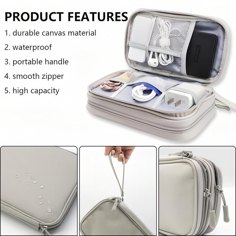 travel cable organizer pouch double layers all in one storage bag for cord 2 2 landing 04
