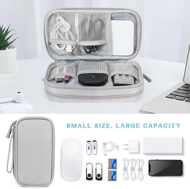 travel cable organizer pouch double layers all in one storage bag for cord 2 2 landing 06