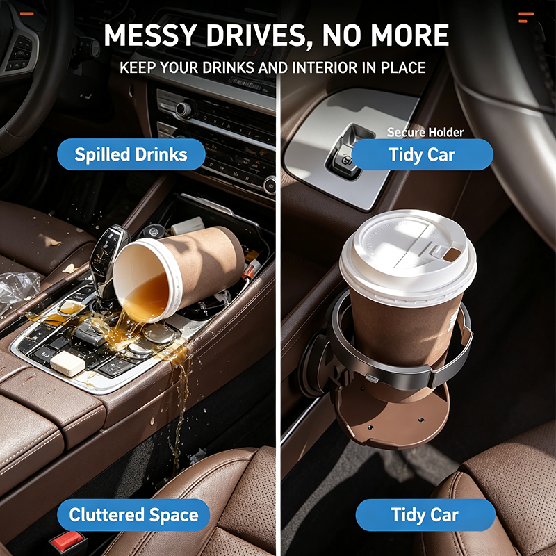 universal foldable car cup holder with hook space saving vehicle drink holder for bottles %F0%9F%9A%97 landing 07