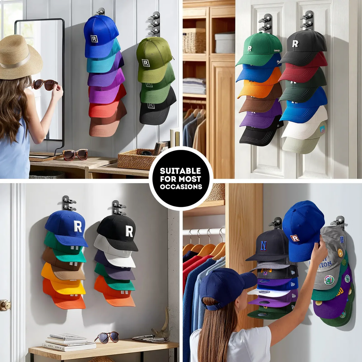 wall mounted hat rack each rack can hold 10 hats 13 landing 06