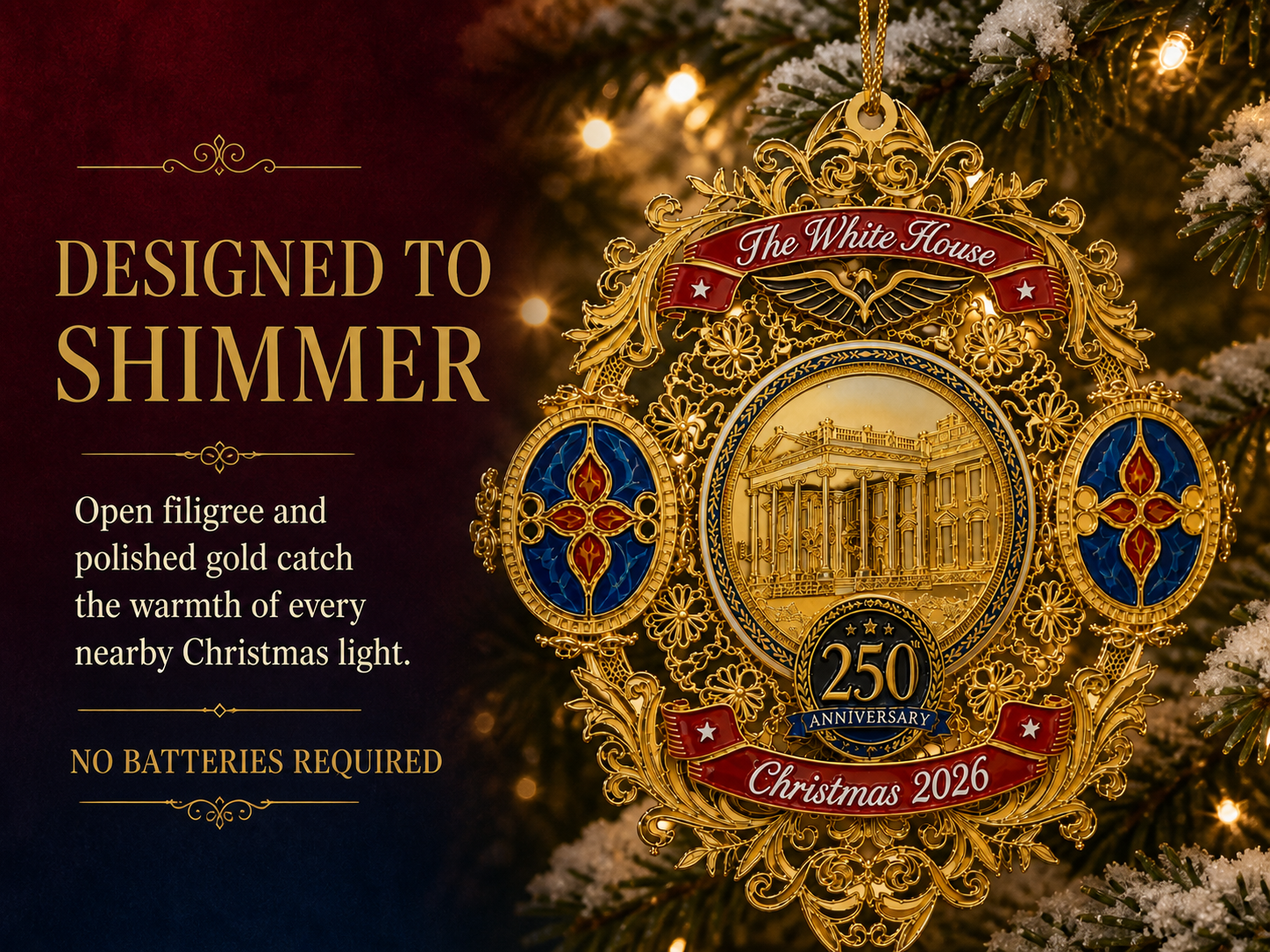 white house 250th anniversary christmas commemorative ornament landing 04