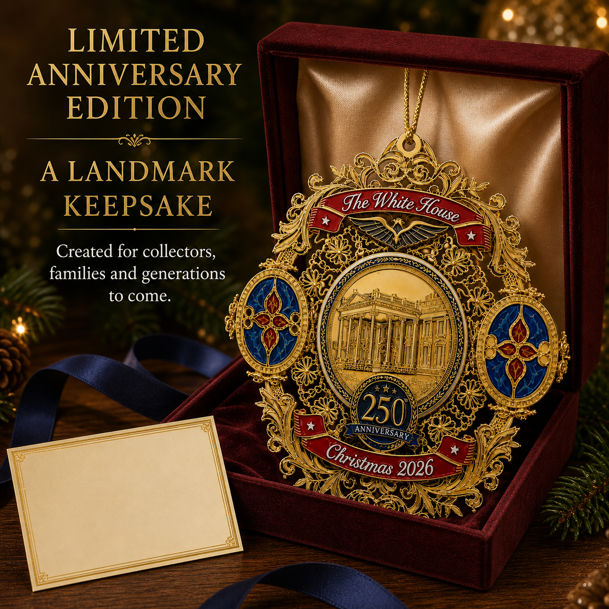 white house 250th anniversary christmas commemorative ornament landing 06