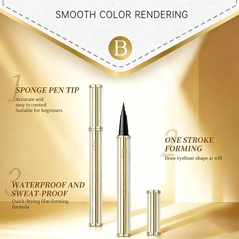 Beginner friendly smooth eyeliner application
